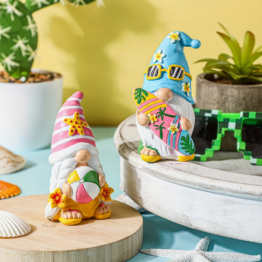 2pcs Summer Gnomes Beach Decorations