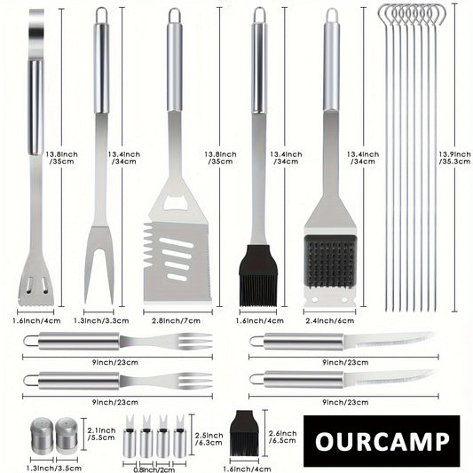 15/24pcs Barbecue Accessories Se